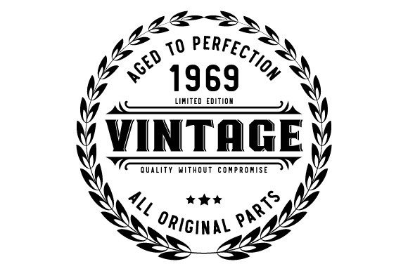 Download Vintage 1969 Aged to Perfection SVG EPS - Premium Resources