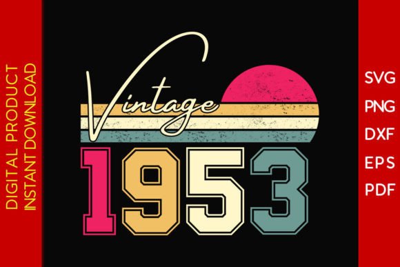Download Vintage Classic Born in 1953 Birthday - 1953 Collection