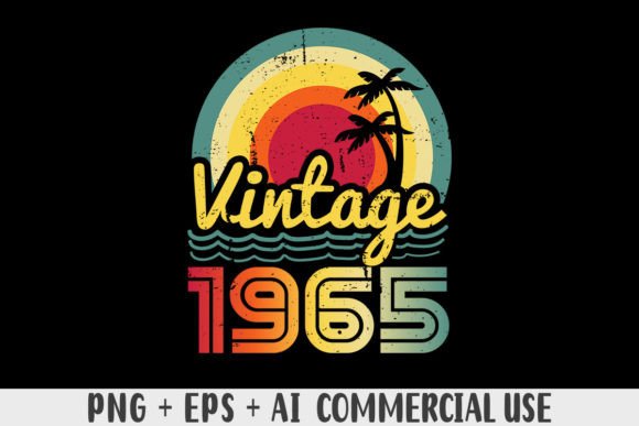 Download Vintage 1965 PNG Sublimation Design - 1965 Collection