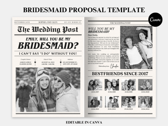 Download Bridesmaid Proposal Newspaper Flower. - Bride Collection