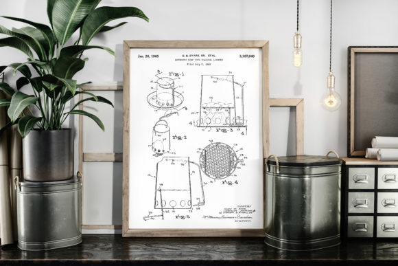 Download Charcoal Starter 1965 Patent Art Poster - 1965 Collection